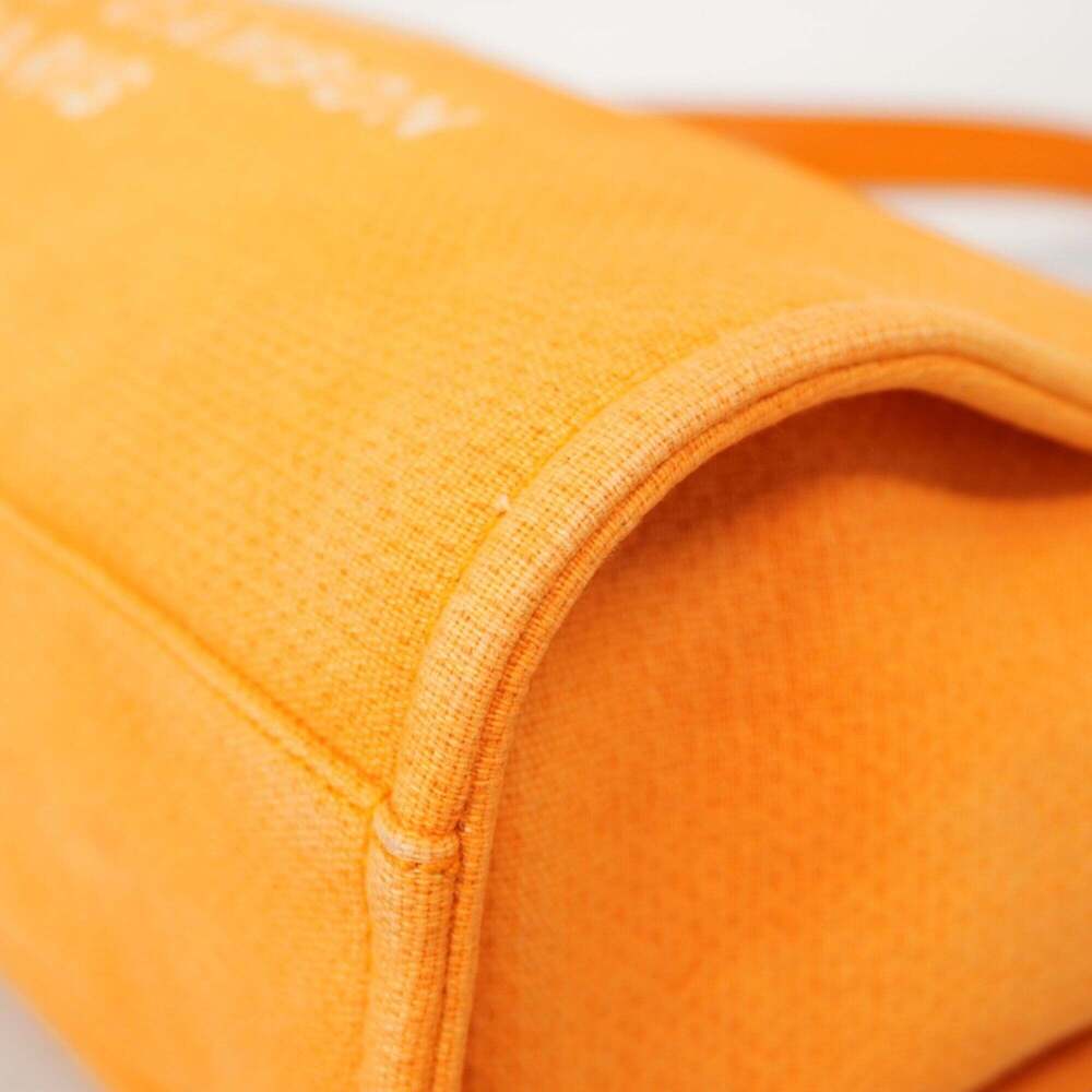 CHANEL Orange Canvas Deauville Tote Bag - Picture 7 of 11